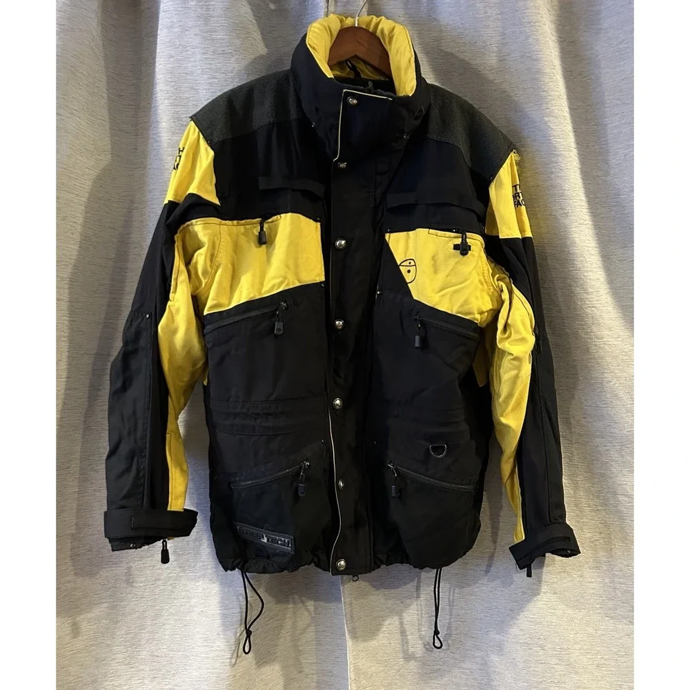 Vintage The North Face Steep Tech Ski Jacket Scot‎ Schmidt Yellow Mens Rare